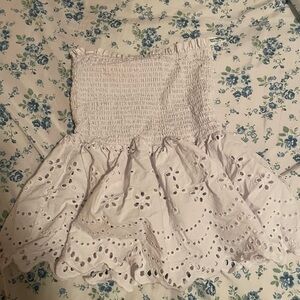 Bluenotes White Eyelet Mini Skirt